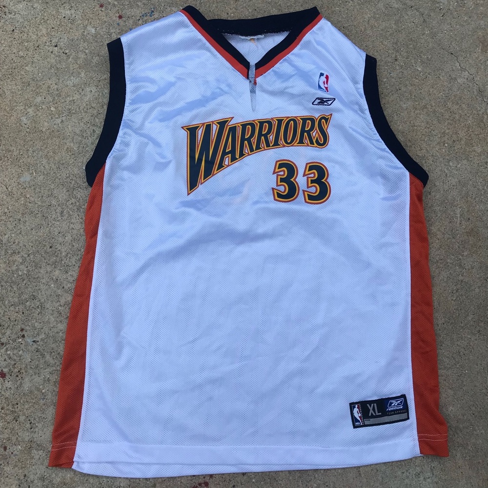 Warriors throwback jerseys (XL)